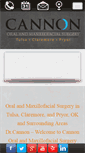 Mobile Screenshot of cannonoralsurgery.com