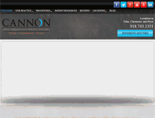 Tablet Screenshot of cannonoralsurgery.com